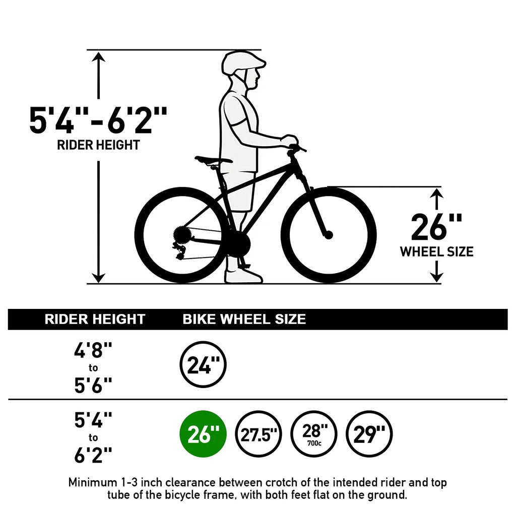 26 inch Mountain Bike 21 Speed Dual Disc Brake Front Suspension L429