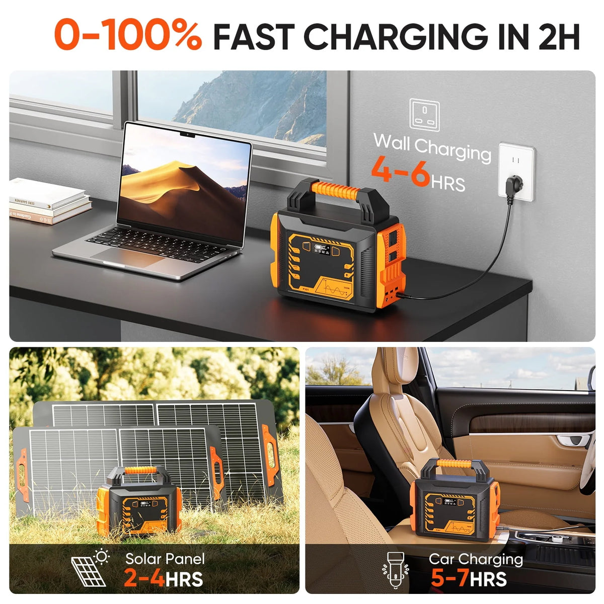 Portable Power Station 300W Solar Generator B503