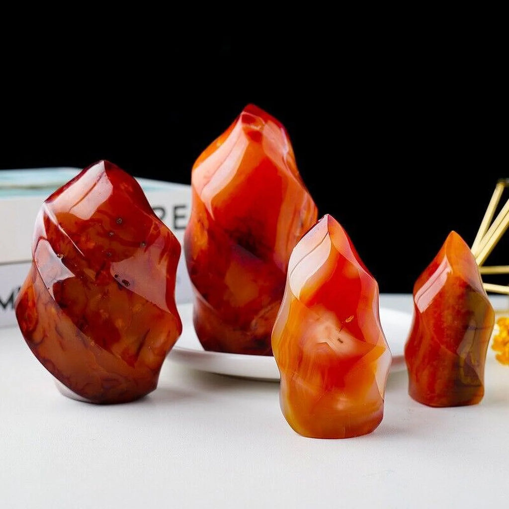 Red Agate Crystal Tower V843