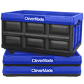 Collapsible Storage Bin 32L Royal Blue 3 Pack M706