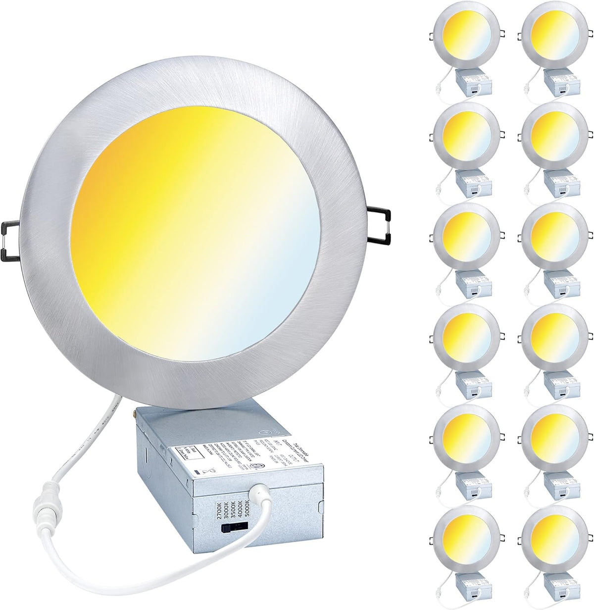 6 Inch Ultra-Thin LED Canless Recessed Downlight D342