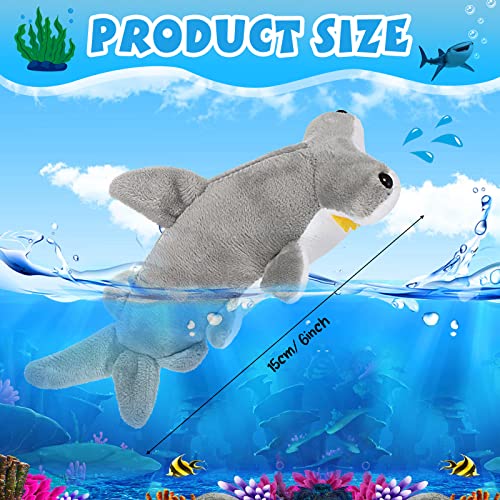 12 Pieces Shark Plush Stuffed Ocean Animals K639