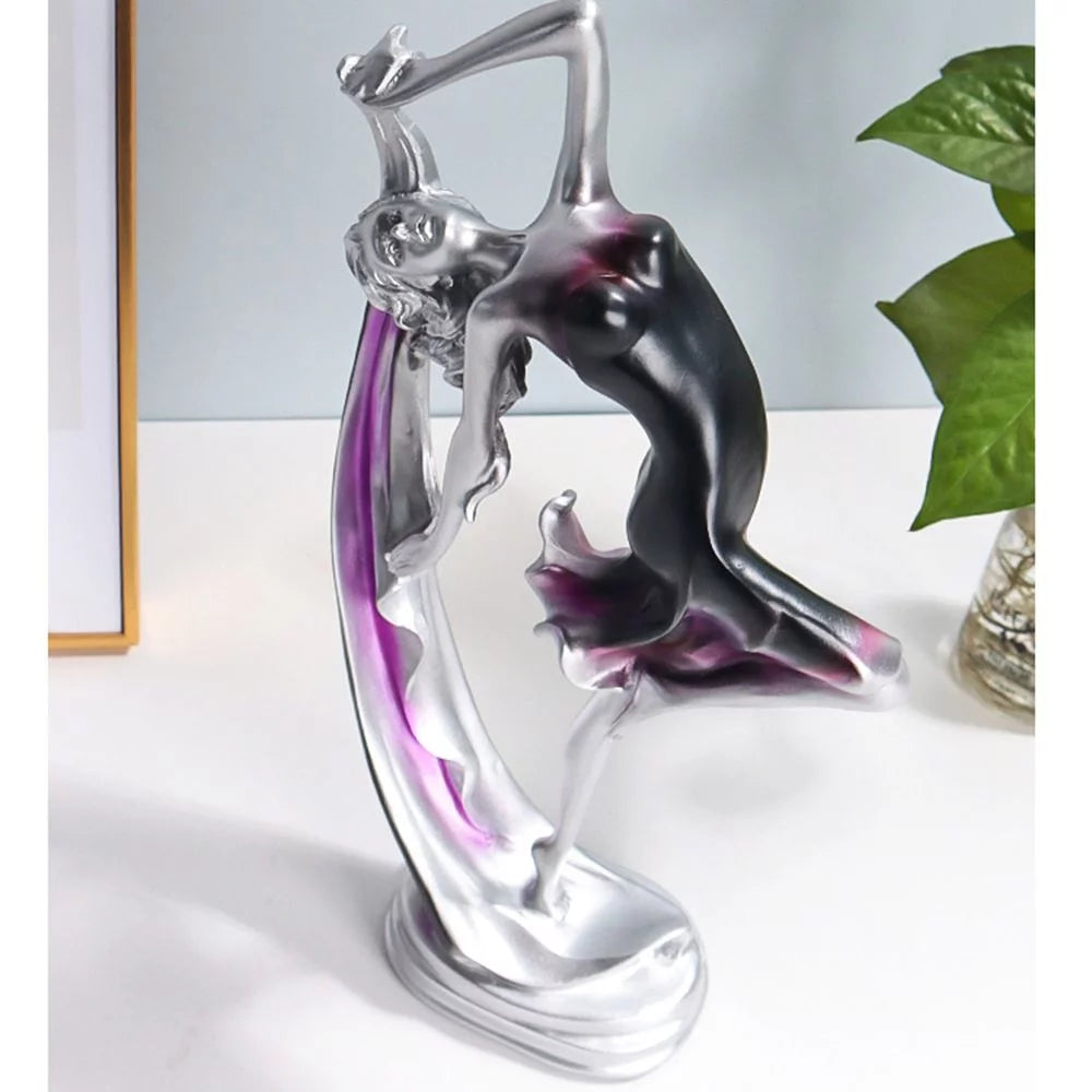 Modern Art Dancing Girl Resin Statue G655133
