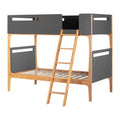 Charcoal Gray Modern Bunk Beds K8353