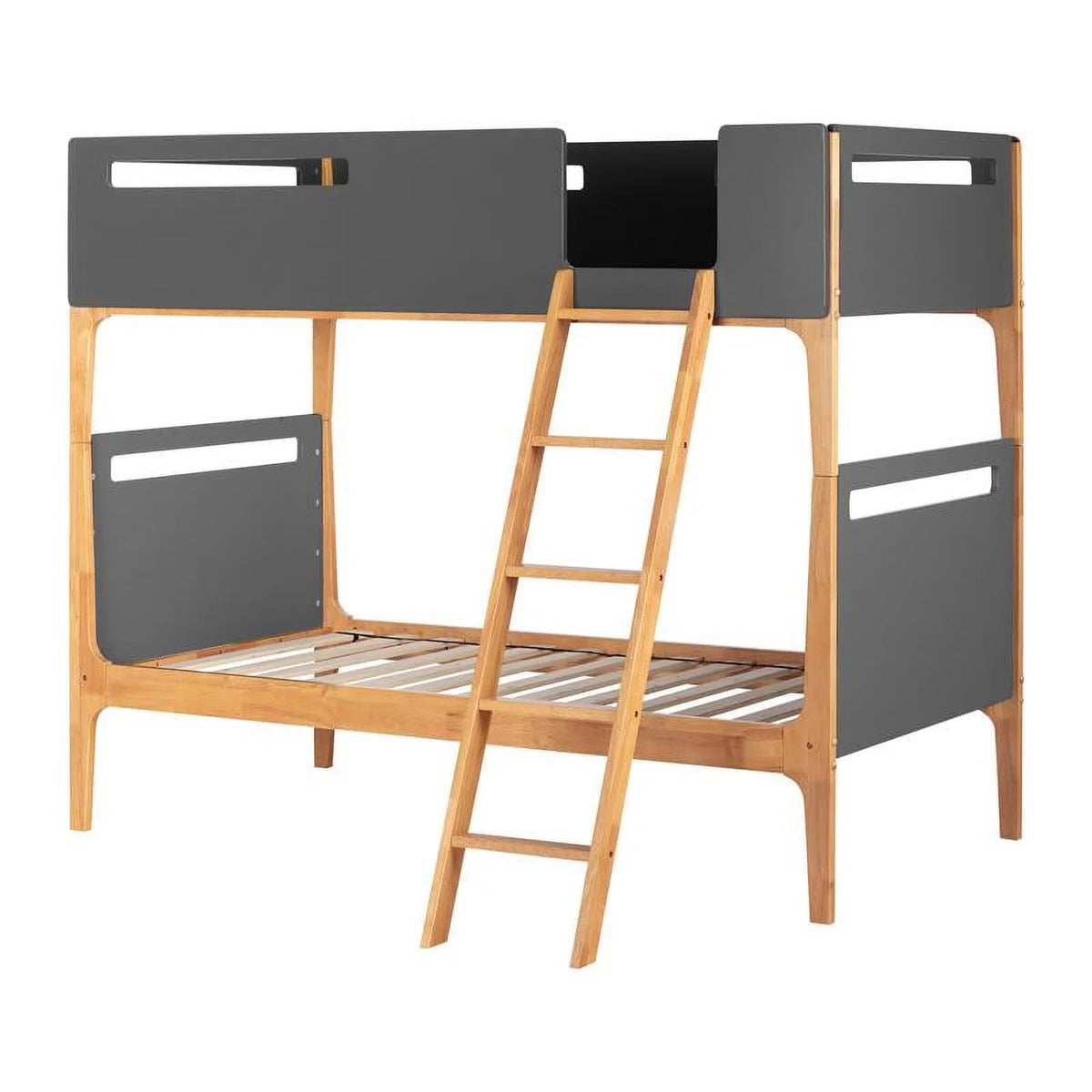 Charcoal Gray Modern Bunk Beds K8353