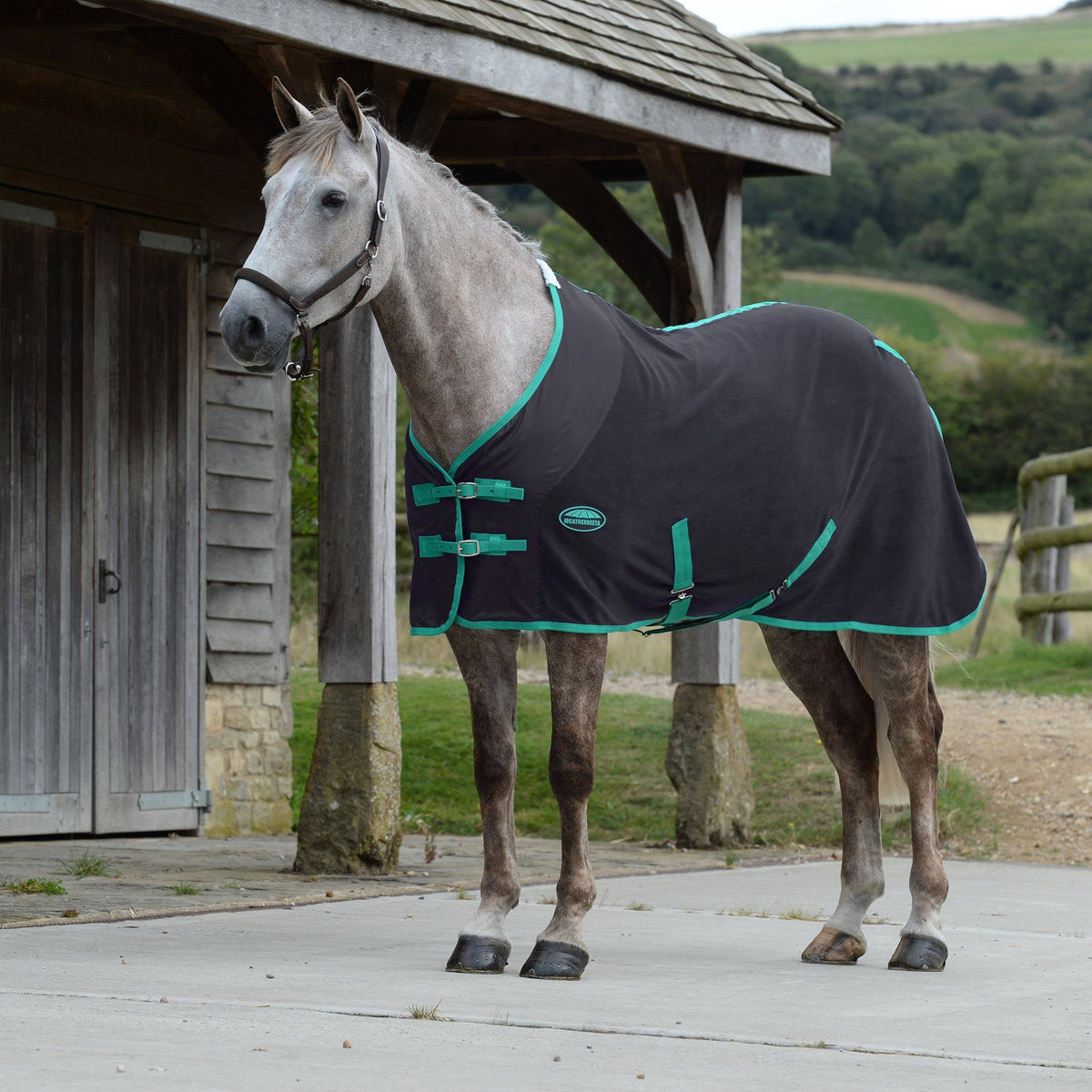 Black Green Fleece Cooler Standard Neck S5765