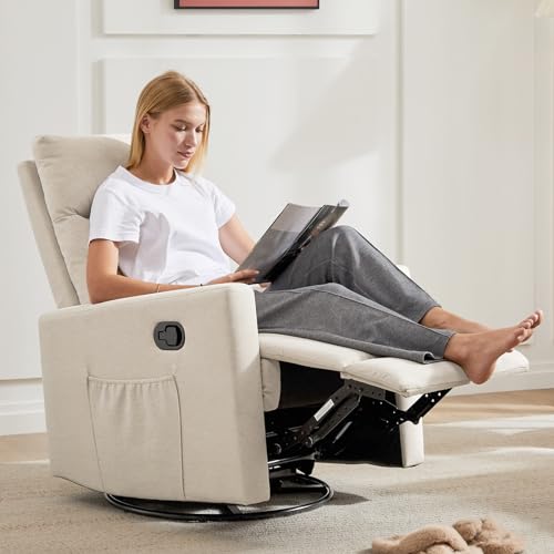 Light Grey Massage Recliner Chair with Lumbar Support B1263