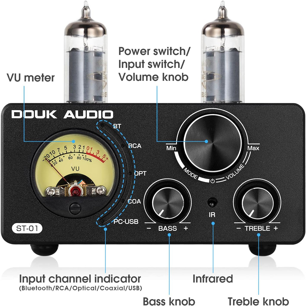200W HiFi Bluetooth Vacuum Tube Amplifier E46924