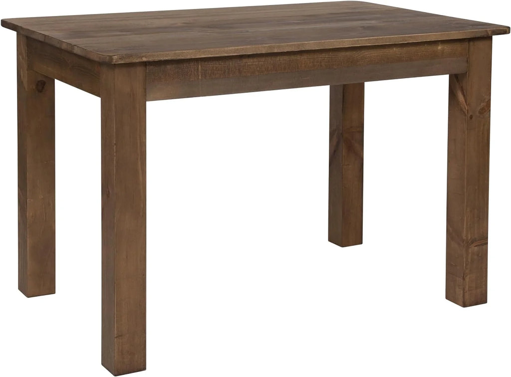 30" Rectangular Solid Pine Dining Table F42537