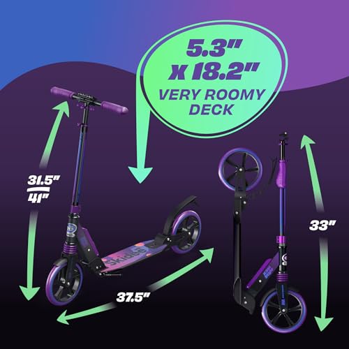 Adjustable Folding Adult Scooter with Large Wheels R788244
