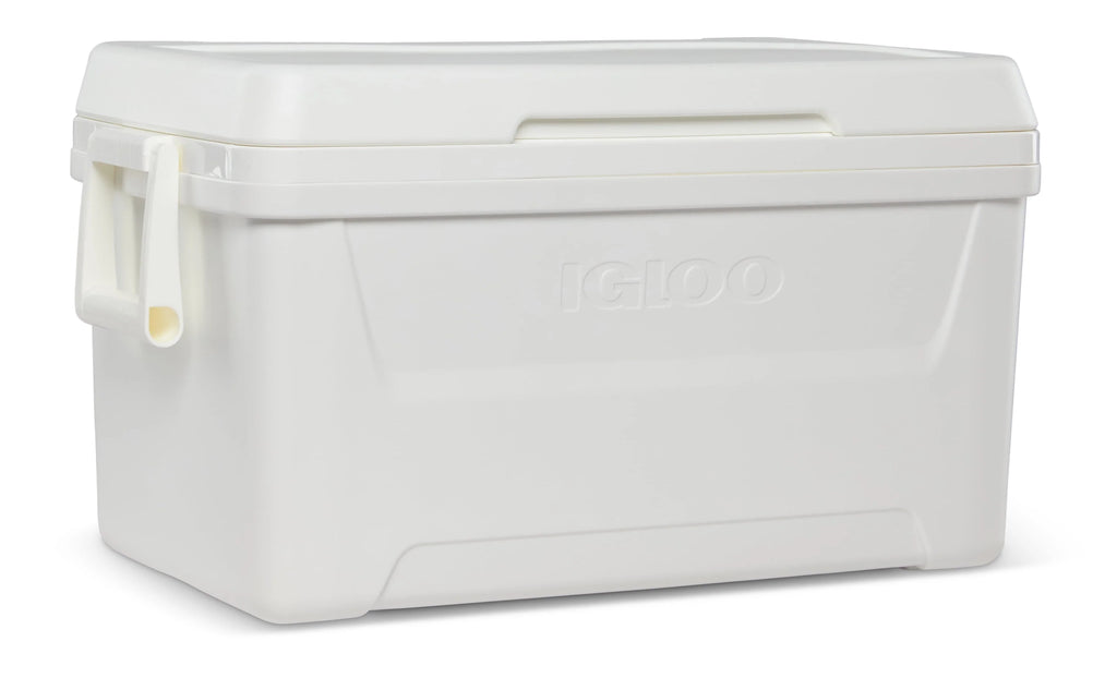 White 48 QT Hard Sided Ice Chest Cooler G13842