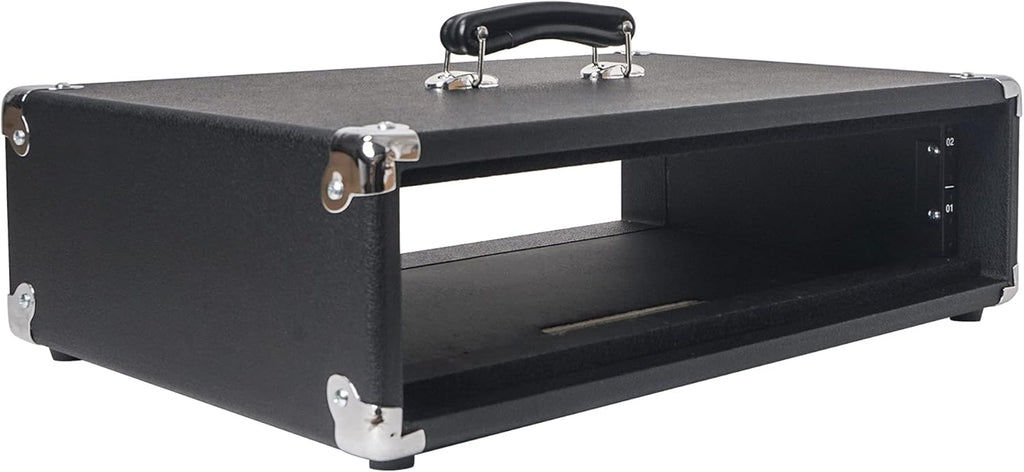 2U Amp Rack Case with Dust Cover and Kickstand I678128