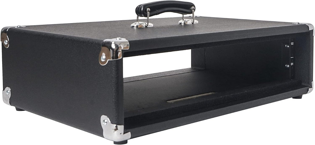 2U Amp Rack Case with Dust Cover and Kickstand I678128