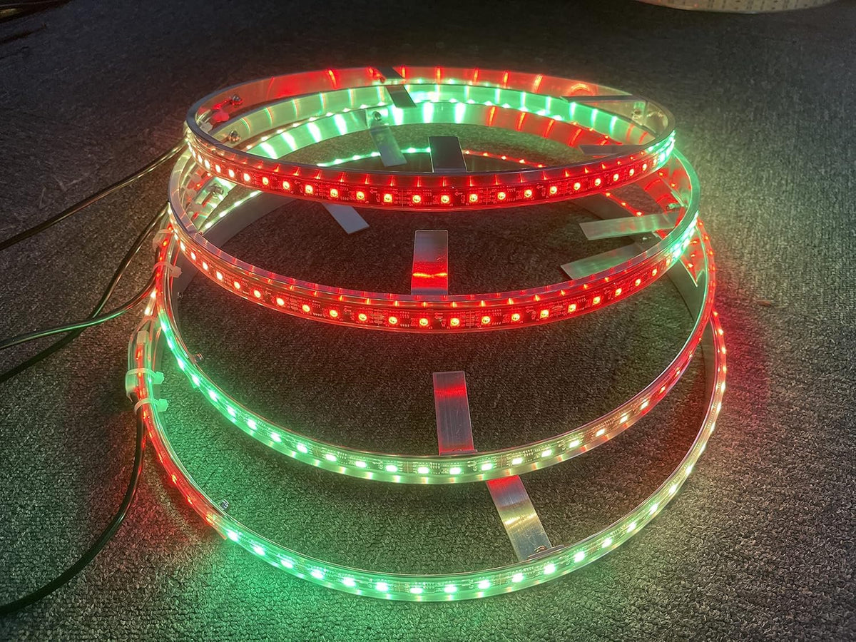 17.5'' LED Wheel Ring Lights Bluetooth Controlled 4 Lights E770145