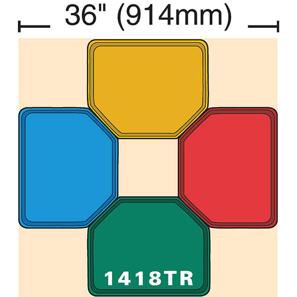 14 inch x 18 inch Fiberglass Trapezoid Tray F66480