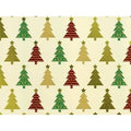 Creamy Christmas Trees Gift Wrap G3493