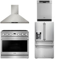 36 Gas Range, Range Hood, Refrigerator and Dishwasher T86555