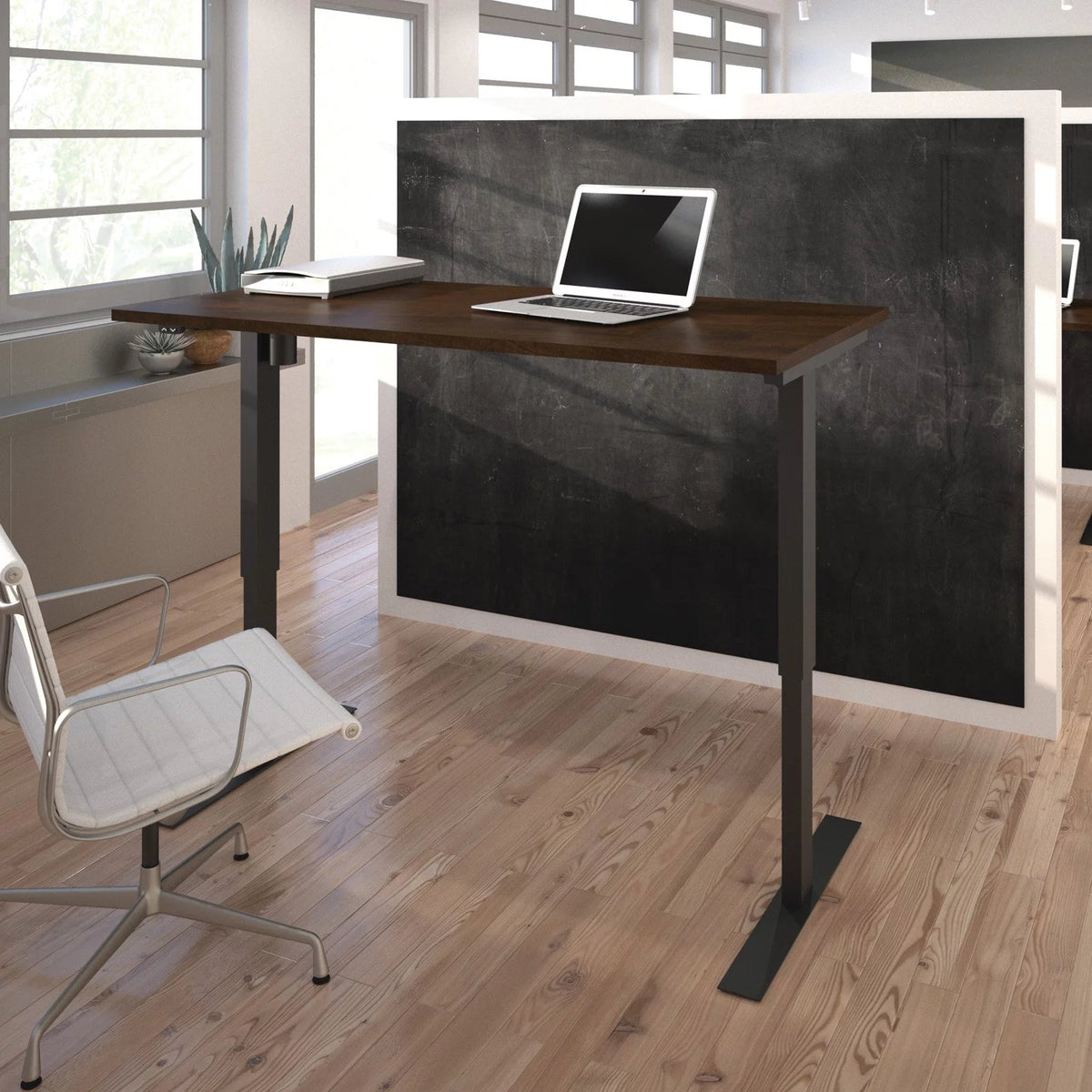 30" x 60" White Adjustable Standing Desk H58901