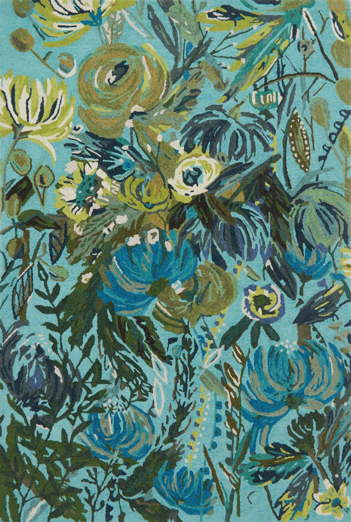 Aqua Green 7'10 x 7'10 Rug G8487