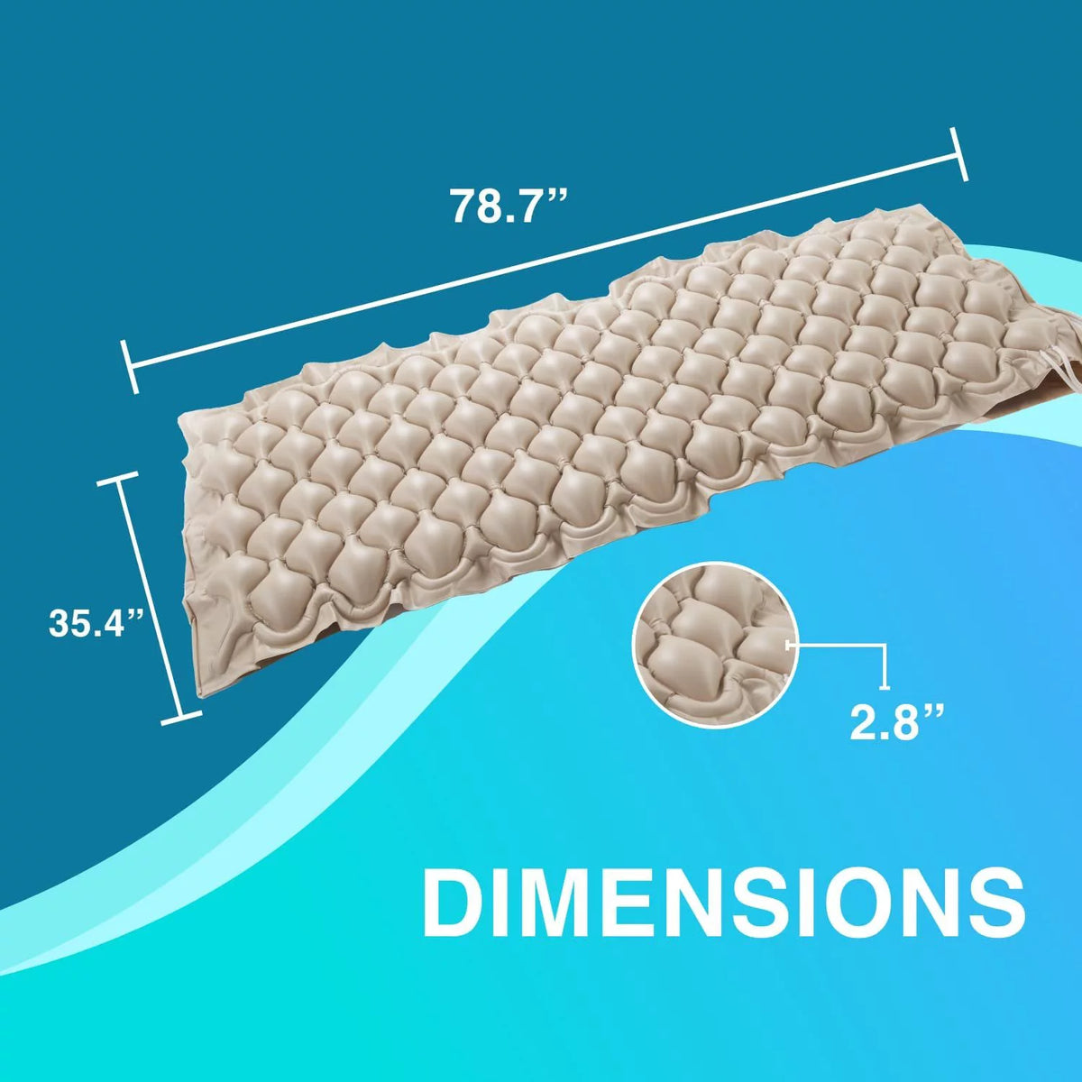 Alternating Air Pressure Mattress Pad with Pump I280