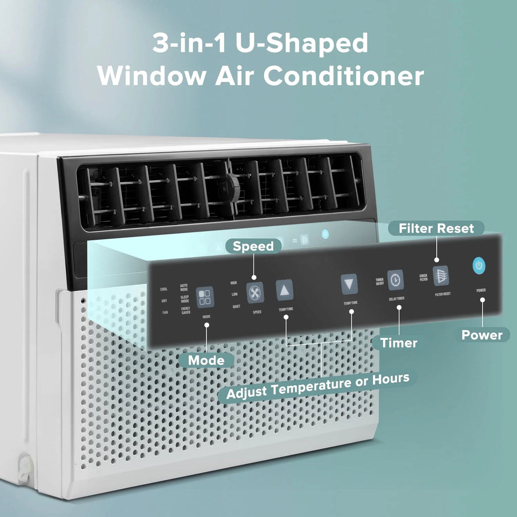 6000 BTU Window Air Conditioner with Wi-Fi & Remote, White A94806