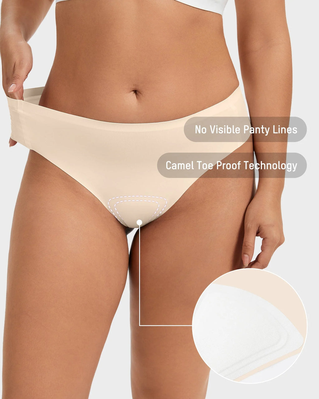 Invisible Comfort Thongs 5 Pack B5329