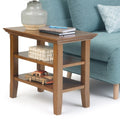 Light Golden Brown Wood Side Table U785000