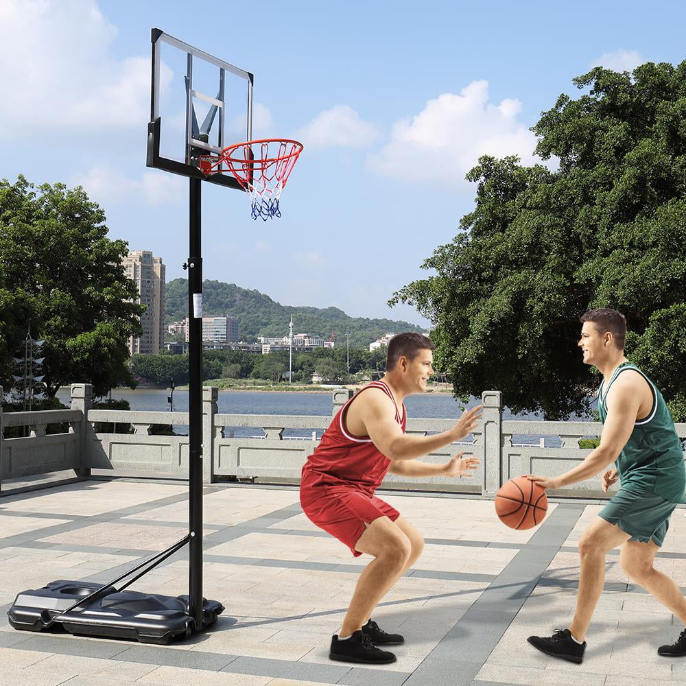 44in Portable Adjustable Basketball Hoop with Wheels M3583