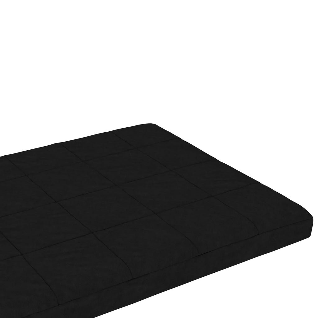 Black Full Size Quilted Microfiber Futon Mattress I951