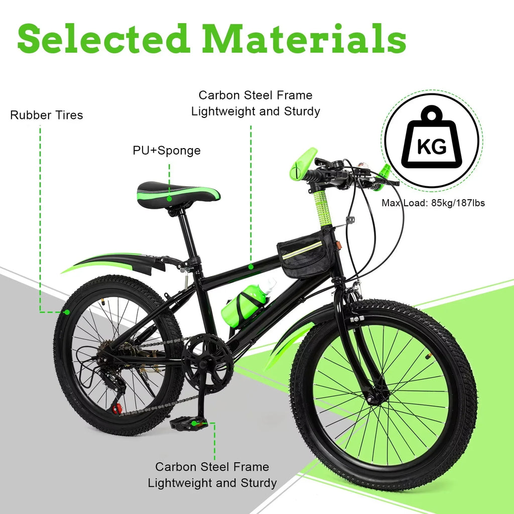 20 in 7 Speeds High Carbon Steel Kids Bike W89315
