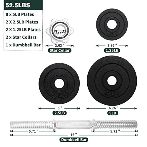 Adjustable Dumbbell Set 105 lbs B678