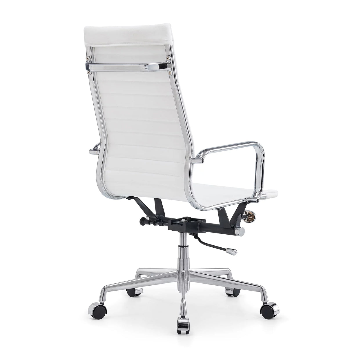 Black Adjustable Vegan Leather Executive Office Chair P515504