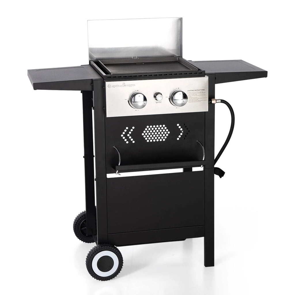 2-In-1 Gas Grill 20,000 BTU Black J742679