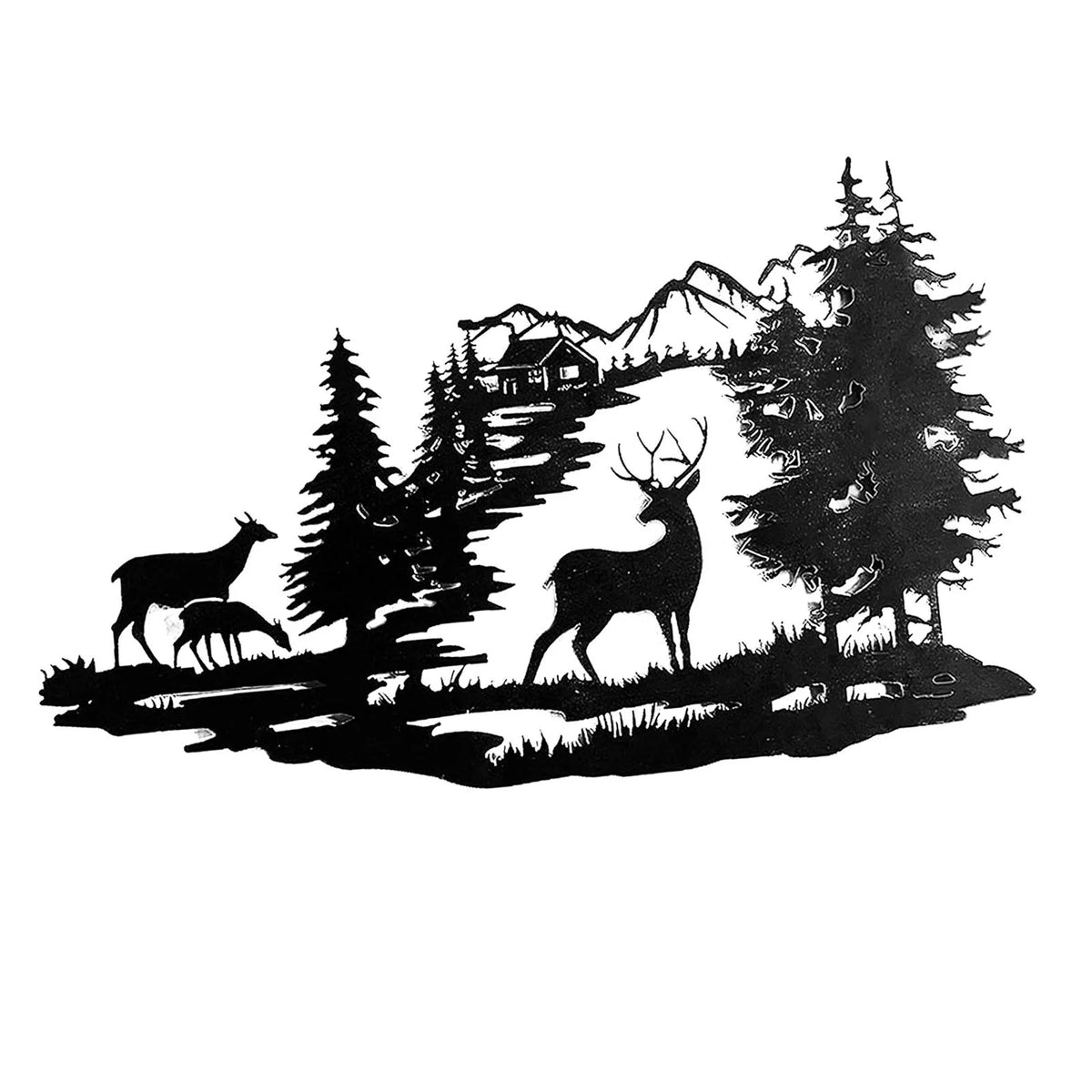 Metal Wall Art Decor Deer Art Z1054