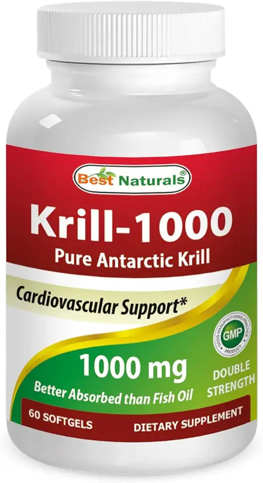 Krill Oil Soft Gel, 1000 mg, 60 Count O14233
