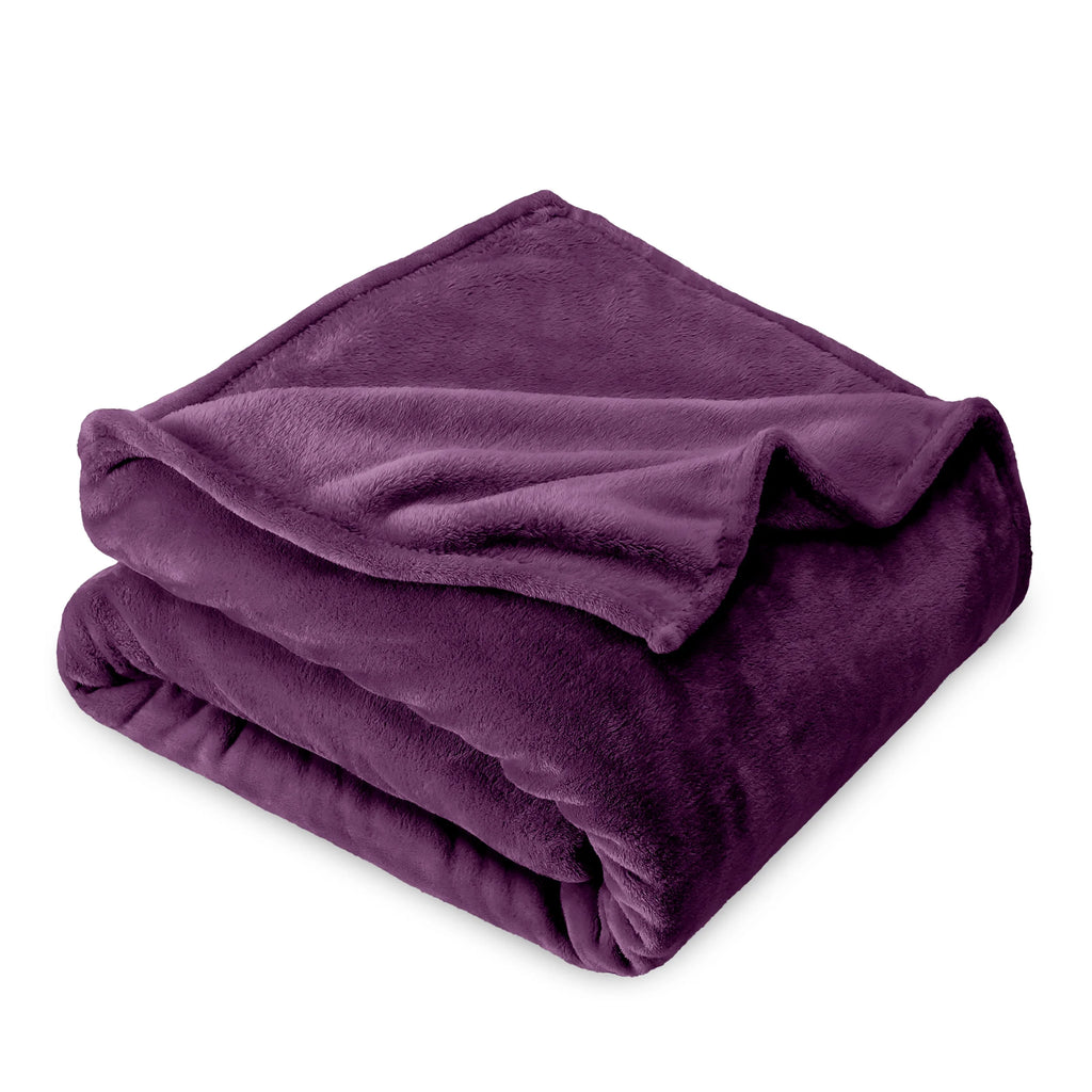 Microplush Fleece Blanket Full/Queen Plum A33961