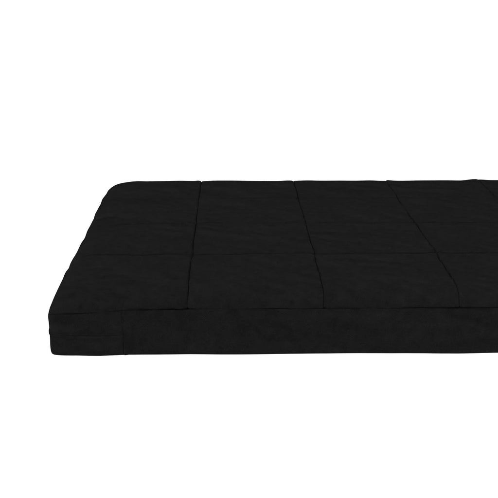 Black Full Size Quilted Microfiber Futon Mattress I951