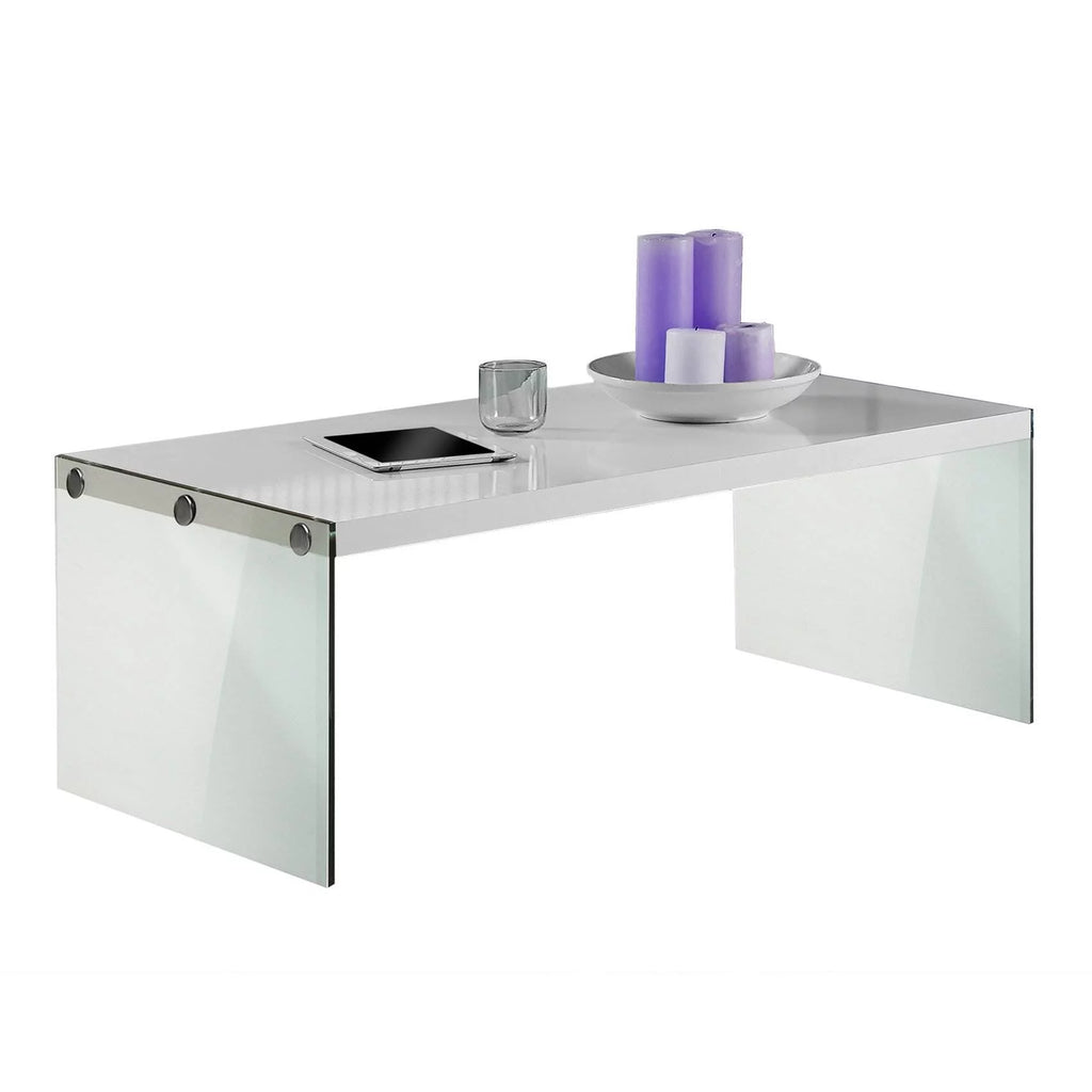Contemporary Tempered Glass Coffee Table Q74792