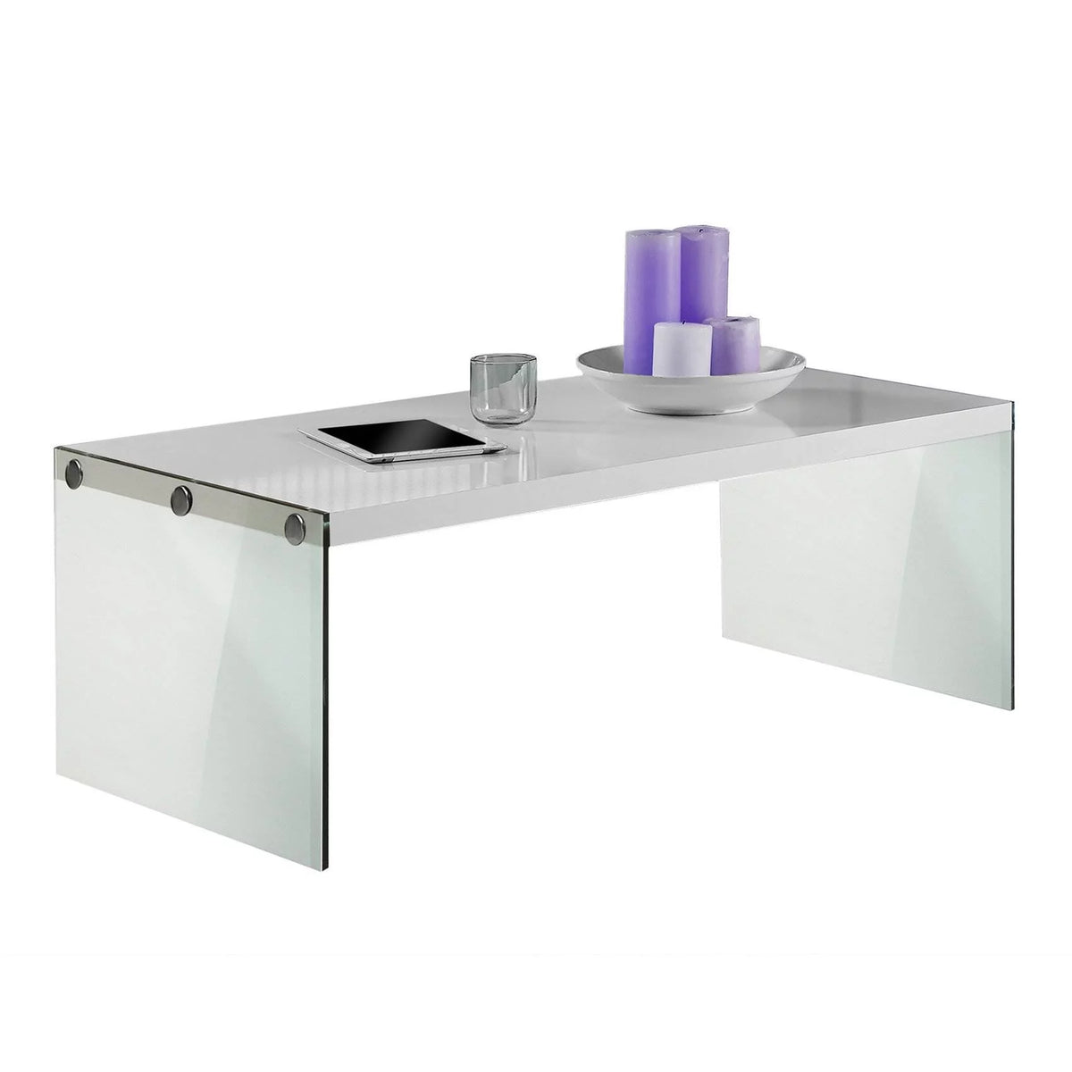 Contemporary Tempered Glass Coffee Table Q74792