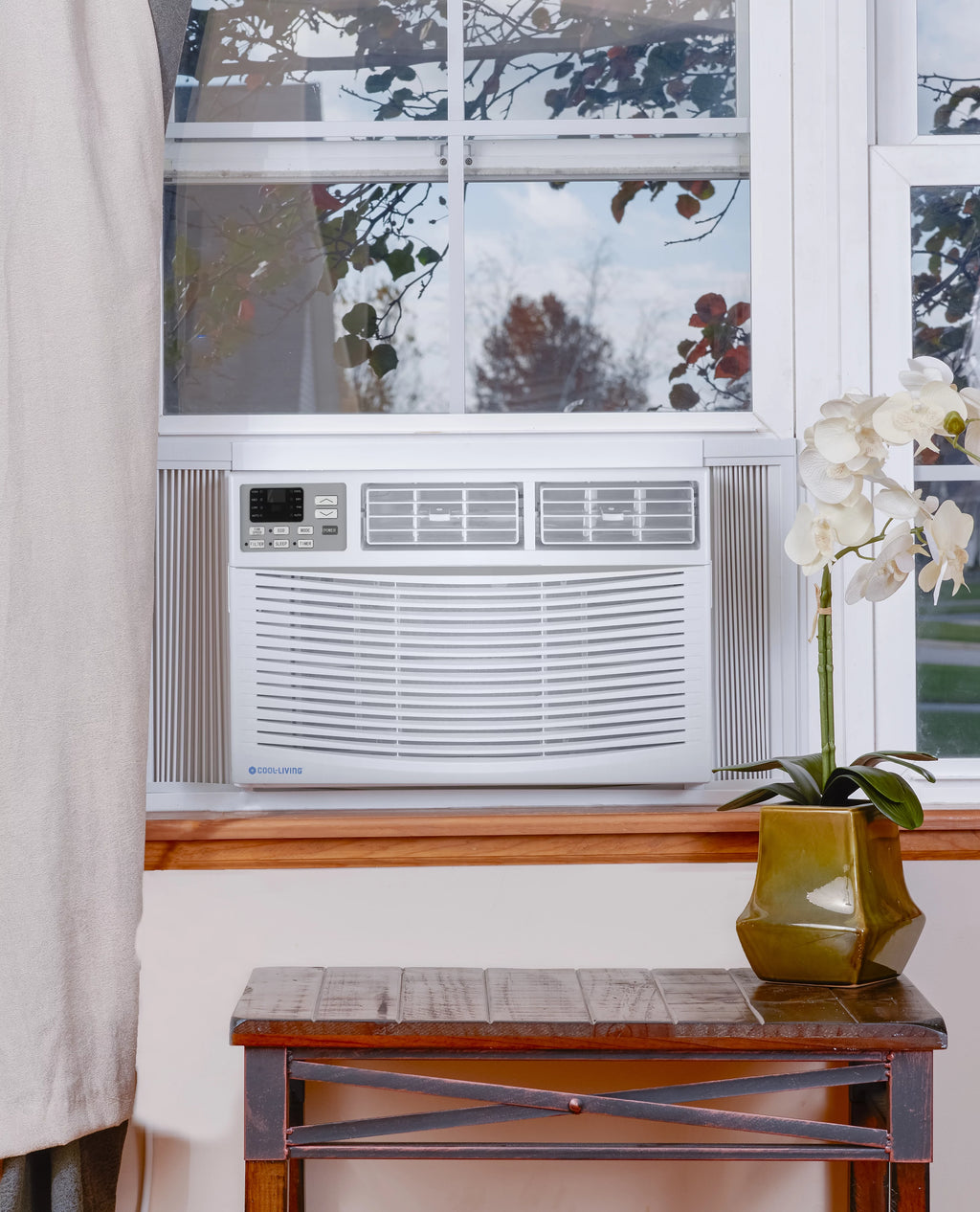 8,000 BTU 115-Volt Window Air Conditioner with Digital Display and Remote, White K7914