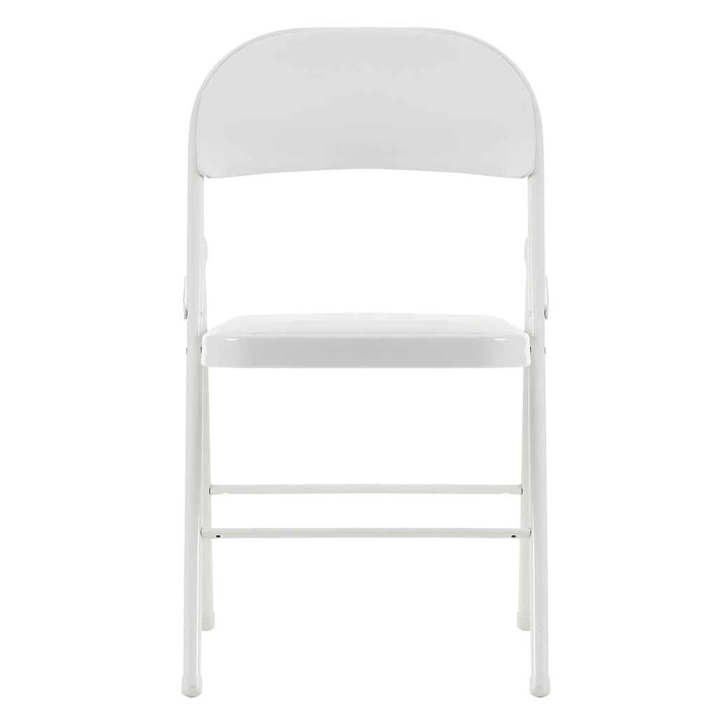6 Pack Black Folding Chairs Cushioned Padded Seat Metal Frame P496746