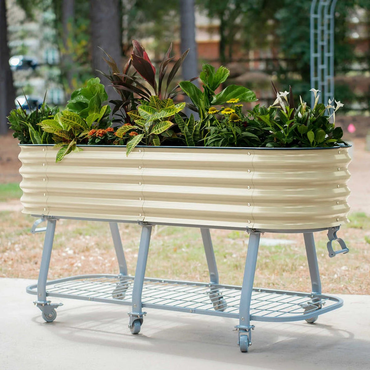 2 x 6 ft Self-Watering Rolling Raised Garden Bed K4126