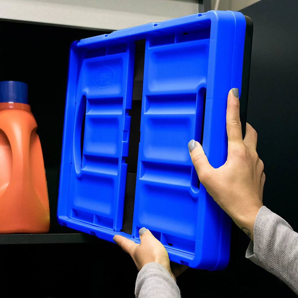 Collapsible Storage Bin 32L Royal Blue 3 Pack M706