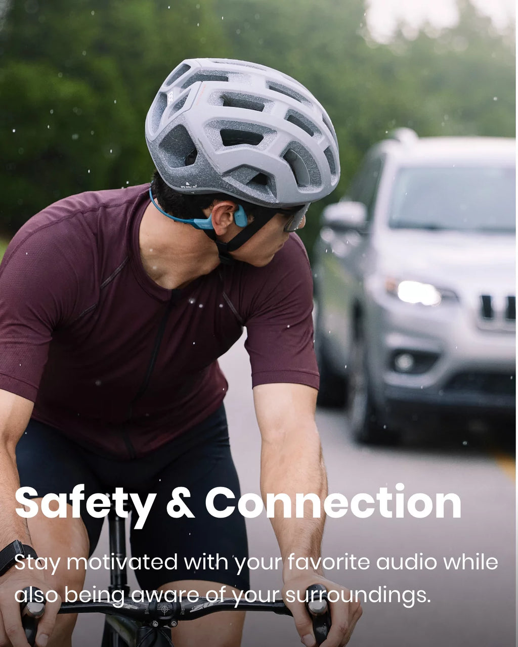 Black Bone Conduction Open Ear Bluetooth Headphones U90304