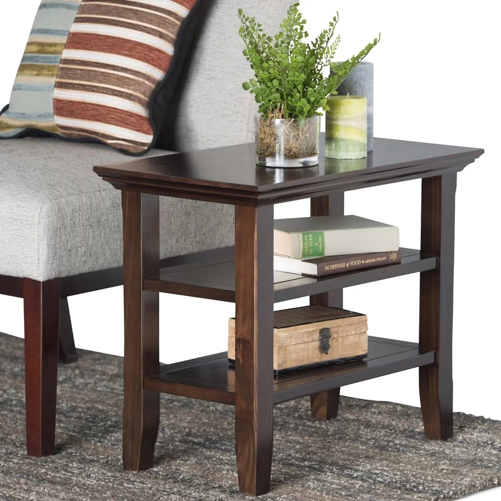Light Golden Brown Wood Side Table U785000