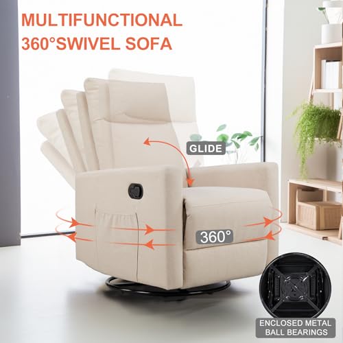Light Grey Massage Recliner Chair with Lumbar Support B1263