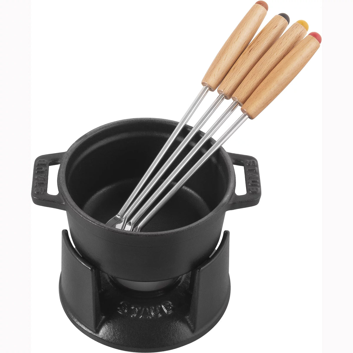 Cast Iron 0.25-qt Mini Chocolate Fondue Set O77278