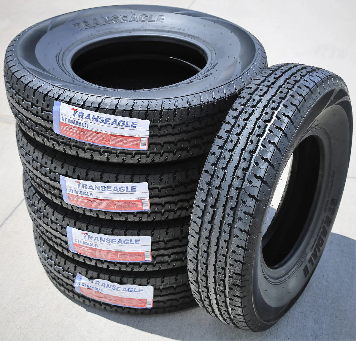 Pair of 2 Steel Belted ST 205/75R15 Load E Trailer Tires Q31691