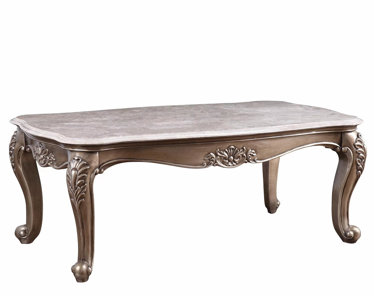 Beige Marble Coffee Table + 2 End Tables N622