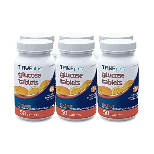 Glucose Tablets Orange Flavor 50ct 6 Pack P22393